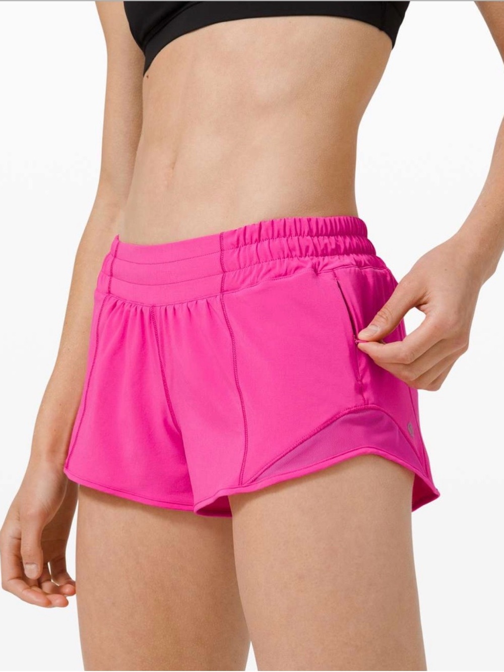 LULULEMON HOTTY HOT SHORTS 2.5” PINK SIZE 8